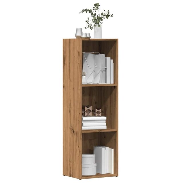 Berkfield Home Book Cabinet Artisan Oak 36x30x114 cm Engineered Wood in Brown - Size: 36 x 30 x 114 cm - image 1