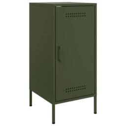 Berkfield Home Sideboards 2 pcs Olive Green 36x39x79 cm Steel - Size: 36 x 39 x 79 cm - thumbnail 6