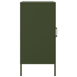 Berkfield Home Sideboards 2 pcs Olive Green 36x39x79 cm Steel - Size: 36 x 39 x 79 cm - thumbnail 8