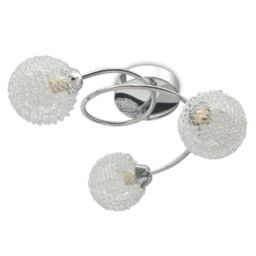 Berkfield Home Ceiling Lamp with 3 LED Bulbs G9 120 W in White - thumbnail 5