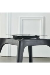 Living and Home 4Pcs Swivel PP Dining Chairs with Armrest ( Load Capacity 150kg ) in Pink - thumbnail 4