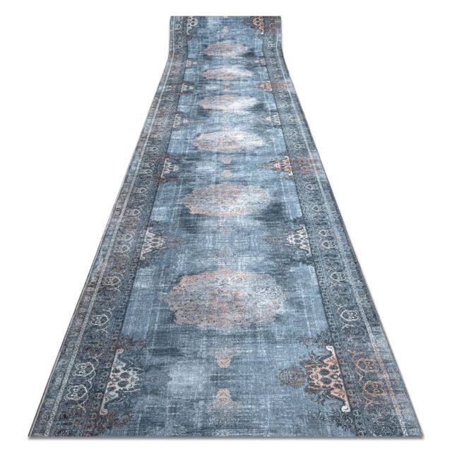 RugsX Anti-Slip Lotus Runner in Grey - Size: 100 cm x 100 cm - image 1