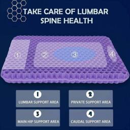 KORVIXA Back Support Chair Cushion in Purple - Size: 100 cm x 190 cm - thumbnail 4