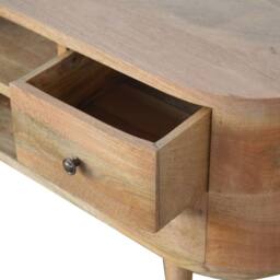 Wyld Haus Padua Round Mango Wood TV Unit 4 Drawers in Brown - thumbnail 7
