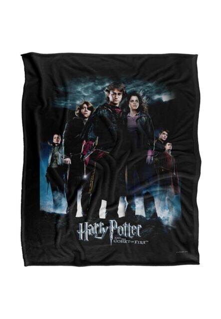 Warner Brothers Harry Potter Goblet of Fire Poster Blanket 152 x 127 cm in White - image 1
