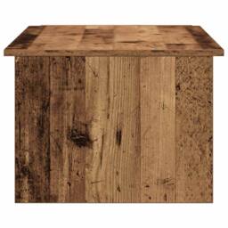 Berkfield Home Coffee Table Old Wood 150x50x35 cm Engineered Wood in Brown - Size: 150 x 50 x 35 cm - thumbnail 5