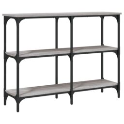 Berkfield Home Console Table Grey Sonoma 100x29x75 cm Engineered Wood - Size: 100 x 29 x 75 cm - thumbnail 2