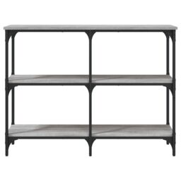 Berkfield Home Console Table Grey Sonoma 100x29x75 cm Engineered Wood - Size: 100 x 29 x 75 cm - thumbnail 4
