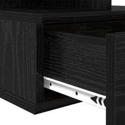 Berkfield Home Floating Nightstand Black Oak 40x31x27 cm Engineered Wood - Size: 40 x 31 x 27 cm - thumbnail 9