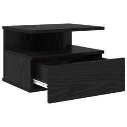 Berkfield Home Floating Nightstand Black Oak 40x31x27 cm Engineered Wood - Size: 40 x 31 x 27 cm - thumbnail 5