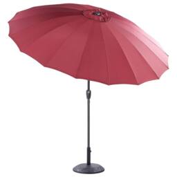 Wyld and Coco Market Garden Parasol 255cm - Dark Red Aluminium Pole Tilting Crank - thumbnail 4
