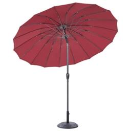 Wyld and Coco Market Garden Parasol 255cm - Dark Red Aluminium Pole Tilting Crank - thumbnail 5