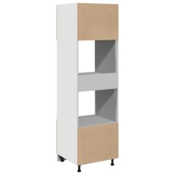 Berkfield Home Microwave Cabinet Lyon Sonoma Oak 60x57x207 cm Engineered Wood in Brown - Size: 60 x 57 x 207 cm - thumbnail 7