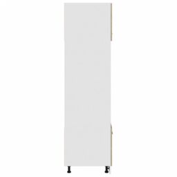 Berkfield Home Microwave Cabinet Lyon Sonoma Oak 60x57x207 cm Engineered Wood in Brown - Size: 60 x 57 x 207 cm - thumbnail 6
