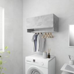 Berkfield Home Wardrobe Concrete Grey 70x32.5x35 cm Engineered Wood - thumbnail 1