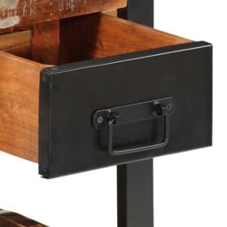 Berkfield Home Bedside Cabinet Multicolour 35x34x45 cm Solid Wood Reclaimed - Size: 35 x 34 x 45 cm - thumbnail 9