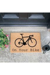 Artsy Mats On Your Bike Doormat - Regular 60x40cm in Black - Size: 40 cm x 60 cm - thumbnail 2