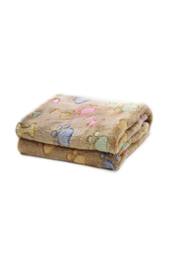 KDMD 76x52cm Warm Pet Mat Bone Print Fleece Soft Blanket Brown - Size: 76x52 cm - thumbnail 3