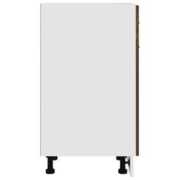 Berkfield Home Drawer Bottom Cabinet Brown Oak 30x46x81.5 cm Engineered Wood - thumbnail 6