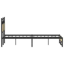 Berkfield Home Bed Frame w/Drawers Frame Smoked Oak 120x190 cm Small Double in Natural - thumbnail 7