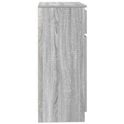 Berkfield Home Sideboard with Drawer Grey Sonoma 71x35x84 cm Engineered Wood - Size: 71 x 35 x 84 cm - thumbnail 7