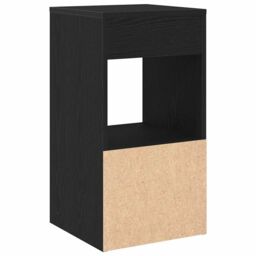 Berkfield Home Bedside Cabinet with Drawer Black Oak 35x34x66.5 cm - thumbnail 7