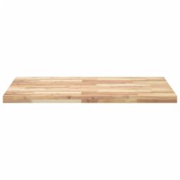 Berkfield Home Table Top Rectangular 100x70x4 cm Solid Wood Acacia in Brown - Size: 100 x 70 x 4 cm - thumbnail 4