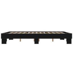 Berkfield Home Bed Frame without Mattress Black 150x200 cm King Size - thumbnail 5