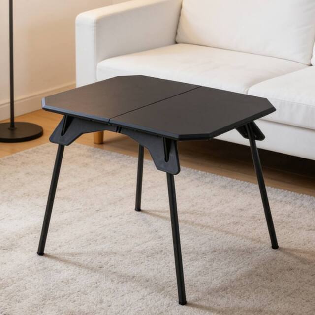 Ventryn Black Folding Camping Table Detachable Legs for Indoor Outdoor Use - image 1
