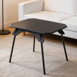 Ventryn Black Folding Camping Table Detachable Legs for Indoor Outdoor Use - thumbnail 3