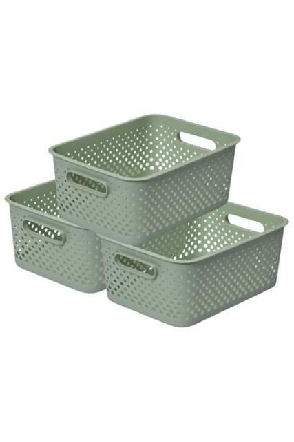 SmartStore Essence Large Sea Salt 'Storage Tray Basket' 11.4L x 3 in Pale Green - image 1