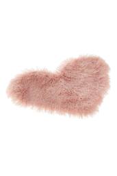 H&O Direct 40*50cm Heart Shaped Long Plush Throw Pillow Cover in Pink - thumbnail 3