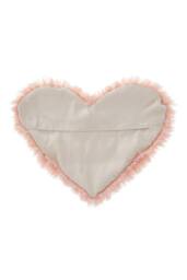 H&O Direct 40*50cm Heart Shaped Long Plush Throw Pillow Cover in Pink - thumbnail 4