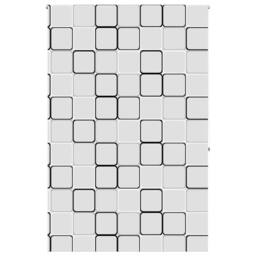 Berkfield Home Shower Roller Blind 150x240 cm Fabric Width 146 cm in White - thumbnail 1