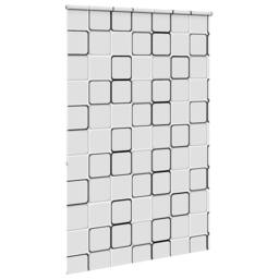 Berkfield Home Shower Roller Blind 150x240 cm Fabric Width 146 cm in White - thumbnail 4