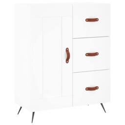 Berkfield Home Highboard White 69.5x34x180 cm Engineered Wood - thumbnail 7