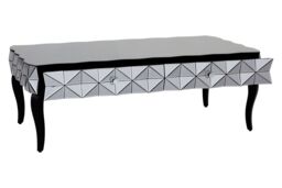 Orsina Distinctive Silver Coffee Table, Geomatric Silver Decorative Table For Hallways, Coffee Table For Patio - thumbnail 5