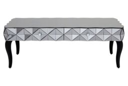 Orsina Distinctive Silver Coffee Table, Geomatric Silver Decorative Table For Hallways, Coffee Table For Patio - thumbnail 6
