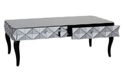 Orsina Distinctive Silver Coffee Table, Geomatric Silver Decorative Table For Hallways, Coffee Table For Patio - thumbnail 4