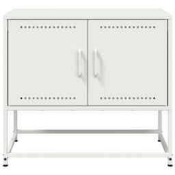 Berkfield Home TV Cabinet White 68.5x39x60.5 cm Steel - thumbnail 6