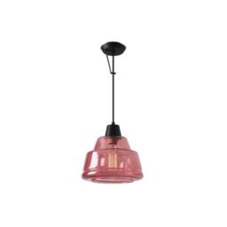 Netlighting 1 Light Wall Dome Ceiling Pendant Magenta E27 Special Offer