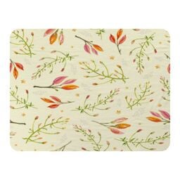 Benjamin Tate Design Green Branches On Light Blanket in Natural - Size: 120 cm x 150 cm - thumbnail 1