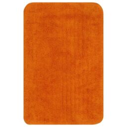 Berkfield Home Bathroom Mat Set 3 Pieces Fabric Orange - thumbnail 2