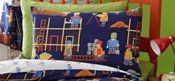 Portfolio Home Building Site Colourful Children Duvet Cover - Size: Toddler - thumbnail 2