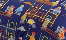 Portfolio Home Building Site Colourful Children Duvet Cover - Size: Toddler - thumbnail 3