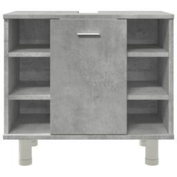 Berkfield Home Bathroom Cabinet Concrete Grey 60x32x53.5 cm Engineered Wood - thumbnail 5