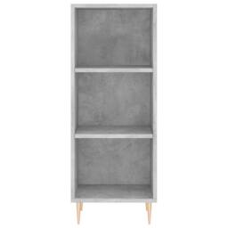 Berkfield Home Highboard Concrete Grey 34.5x34x180 cm Engineered Wood - thumbnail 6
