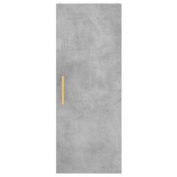 Berkfield Home Highboard Concrete Grey 34.5x34x180 cm Engineered Wood - thumbnail 8