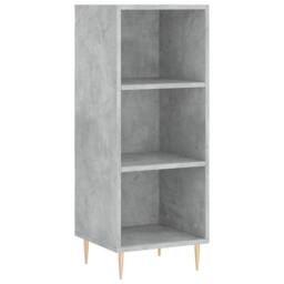 Berkfield Home Highboard Concrete Grey 34.5x34x180 cm Engineered Wood - thumbnail 5