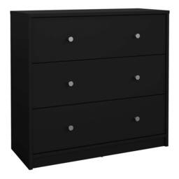 Wyld Haus Tainan Black 3 Drawer Chest - thumbnail 3